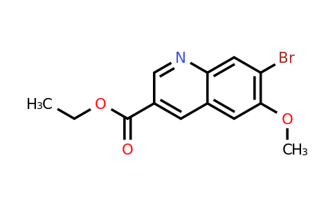 CAS 1403746-68-8 | Ethyl 7-bromo-6-methoxyquinoline-3-carboxylate
