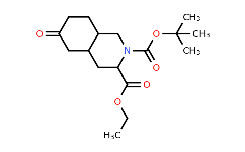 CAS 1403766-62-0 | 2-tert-butyl 3-ethyl 6-oxo-decahydroisoquinoline-2,3-dicarboxylate