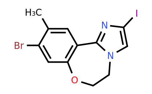 CAS 1403766-75-5 | 9-Bromo-2-iodo-10-methyl-5,6-dihydrobenzo[F]imidazo[1,2-D][1,4]oxazepine