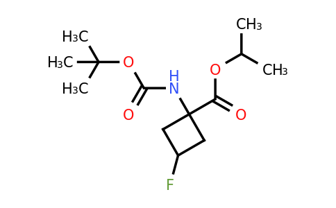 CAS 1403766-93-7 | propan-2-yl 1-{[(tert-butoxy)carbonyl]amino}-3-fluorocyclobutane-1-carboxylate