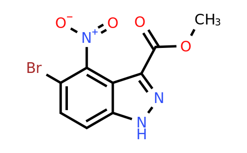 CAS 1403767-11-2 | methyl 5-bromo-4-nitro-1H-indazole-3-carboxylate