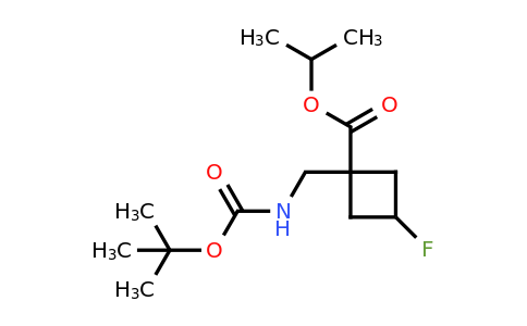 CAS 1403767-16-7 | propan-2-yl 1-({[(tert-butoxy)carbonyl]amino}methyl)-3-fluorocyclobutane-1-carboxylate