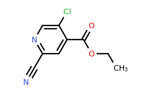 CAS 1403876-76-5 | ethyl 5-chloro-2-cyano-pyridine-4-carboxylate
