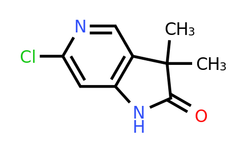 CAS 1403899-43-3 | 6-chloro-3,3-dimethyl-1H,2H,3H-pyrrolo[3,2-c]pyridin-2-one
