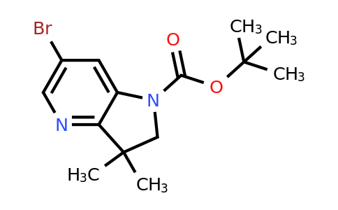 CAS 1403901-49-4 | tert-butyl 6-bromo-3,3-dimethyl-1H,2H,3H-pyrrolo[3,2-b]pyridine-1-carboxylate