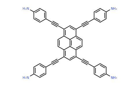 4,4',4'',4'''-(Pyrene-1,3,6,8-tetrayltetrakis(ethyne-2,1-diyl))tetraaniline