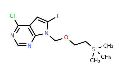 CAS 1404299-81-5 | 2-[(4-chloro-6-iodo-pyrrolo[2,3-d]pyrimidin-7-yl)methoxy]ethyl-trimethyl-silane