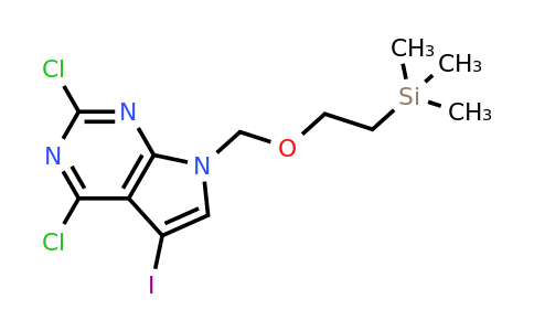 CAS 1404364-72-2 | 2,4-dichloro-5-iodo-7-{[2-(trimethylsilyl)ethoxy]methyl}-7H-pyrrolo[2,3-d]pyrimidine