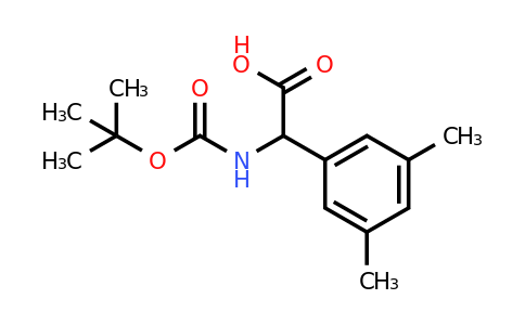 CAS 1404825-75-7 | 2-{[(tert-butoxy)carbonyl]amino}-2-(3,5-dimethylphenyl)acetic acid