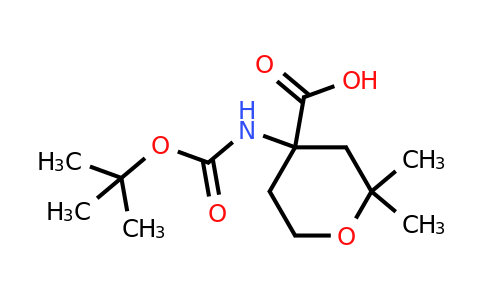 CAS 1404840-07-8 | 4-{[(tert-butoxy)carbonyl]amino}-2,2-dimethyloxane-4-carboxylic acid