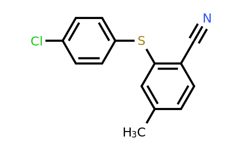 CAS 1405886-75-0 | 2-[(4-chlorophenyl)sulfanyl]-4-methylbenzonitrile