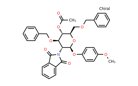 CAS 140615-77-6 | (2R,3S,4R,5R,6S)-4-(Benzyloxy)-2-((benzyloxy)methyl)-5-(1,3-dioxoisoindolin-2-yl)-6-(4-methoxyphenoxy)tetrahydro-2H-pyran-3-yl acetate