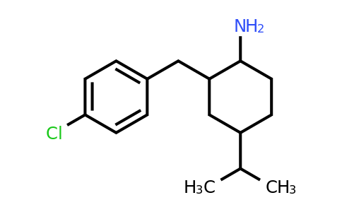 CAS 1406513-68-5 | 2-[(4-chlorophenyl)methyl]-4-(propan-2-yl)cyclohexan-1-amine
