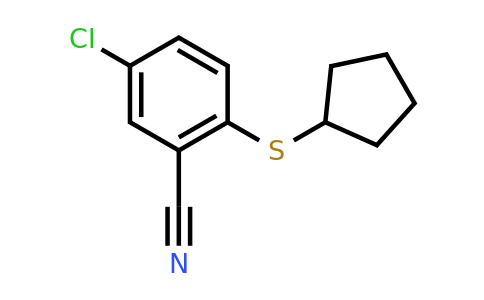 CAS 1407356-75-5 | 5-chloro-2-(cyclopentylsulfanyl)benzonitrile