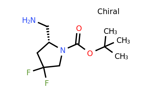 CAS 1407991-24-5 | tert-butyl (2R)-2-(aminomethyl)-4,4-difluoropyrrolidine-1-carboxylate