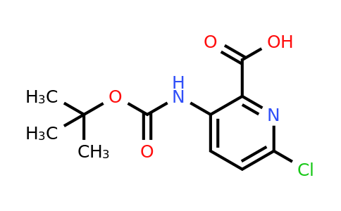 CAS 1408075-64-8 | 3-{[(tert-butoxy)carbonyl]amino}-6-chloropyridine-2-carboxylic acid