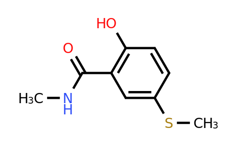 CAS 140894-88-8 | 2-Hydroxy-N-methyl-5-(methylsulfanyl)benzamide