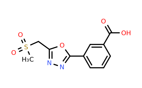 CAS 1409023-06-8 | 3-[5-(methanesulfonylmethyl)-1,3,4-oxadiazol-2-yl]benzoic acid