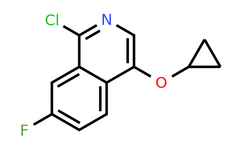 CAS 1409964-54-0 | 1-chloro-4-cyclopropoxy-7-fluoroisoquinoline