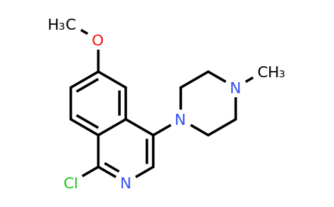 CAS 1409964-91-5 | 1-chloro-6-methoxy-4-(4-methylpiperazin-1-yl)isoquinoline