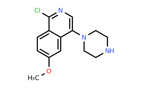CAS 1409964-95-9 | 1-chloro-6-methoxy-4-(piperazin-1-yl)isoquinoline