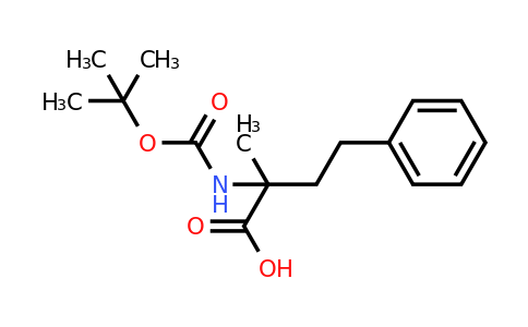 CAS 1411655-63-4 | 2-{[(tert-butoxy)carbonyl]amino}-2-methyl-4-phenylbutanoic acid