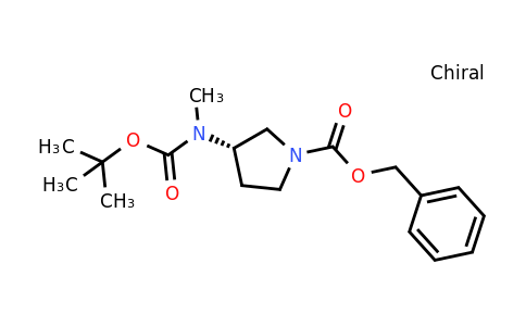 CAS 1412254-93-3 | benzyl (3s)-3-{[(tert-butoxy)carbonyl](methyl)amino}pyrrolidine-1-carboxylate