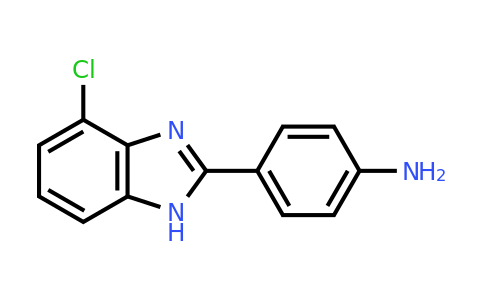 CAS 141245-78-5 | 4-(4-Chloro-1H-1,3-benzodiazol-2-yl)aniline