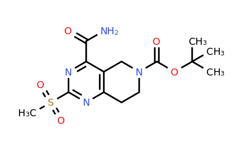CAS 1412452-80-2 | tert-butyl 4-carbamoyl-2-(methylsulfonyl)-7,8-dihydropyrido[4,3-d]pyrimidine-6(5H)-carboxylate