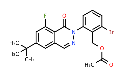 CAS 1413063-73-6 | [2-bromo-6-(6-tert-butyl-8-fluoro-1-oxo-1,2-dihydrophthalazin-2-yl)phenyl]methyl acetate