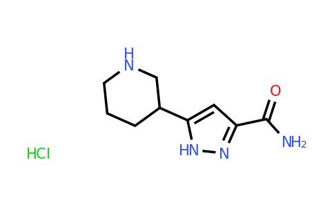CAS 1414269-45-6 | 5-(piperidin-3-yl)-1H-pyrazole-3-carboxamide hydrochloride