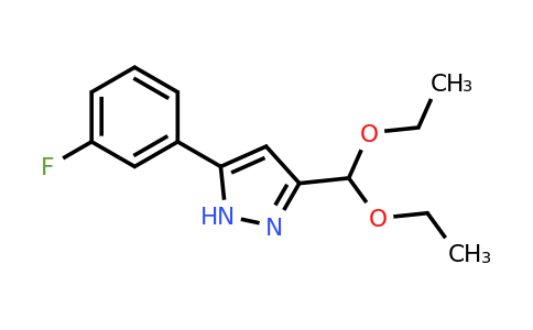 CAS 1414326-30-9 | 3-(diethoxymethyl)-5-(3-fluorophenyl)-1H-pyrazole