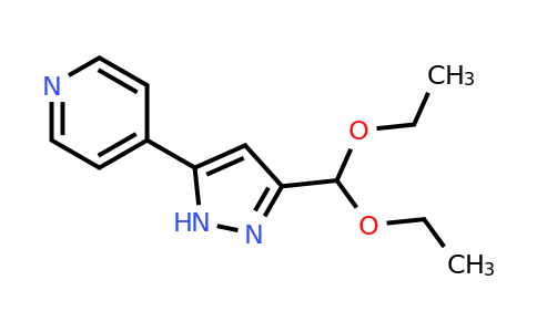 CAS 1414367-14-8 | 4-[3-(diethoxymethyl)-1H-pyrazol-5-yl]pyridine
