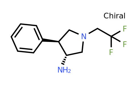 CAS 1414837-14-1 | (3R,4S)-4-phenyl-1-(2,2,2-trifluoroethyl)pyrrolidin-3-amine
