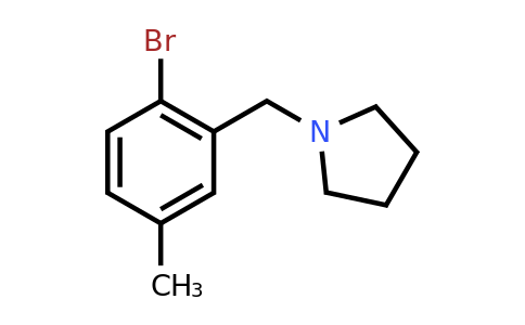 CAS 1414870-81-7 | 1-[(2-Bromo-5-methylphenyl)methyl]-pyrrolidine