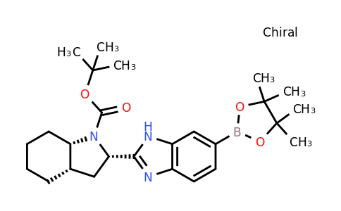 CAS 1415120-53-4 | tert-butyl (2S,3aS,7aS)-2-[6-(tetramethyl-1,3,2-dioxaborolan-2-yl)-1H-1,3-benzodiazol-2-yl]-octahydro-1H-indole-1-carboxylate