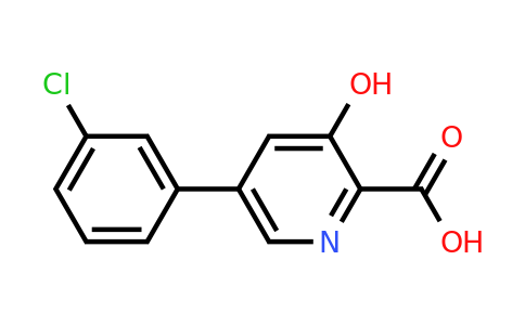 CAS 1415226-40-2 | 5-(3-chlorophenyl)-3-hydroxypyridine-2-carboxylic acid