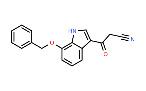 CAS 1415393-41-7 | 3-(7-(benzyloxy)-1H-indol-3-yl)-3-oxopropanenitrile