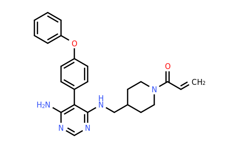 CAS 1415823-73-2 | 1-(4-(((6-Amino-5-(4-phenoxyphenyl)pyrimidin-4-yl)amino)methyl)piperidin-1-yl)prop-2-en-1-one