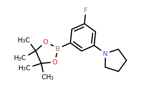 CAS 1415928-84-5 | 1-(3-fluoro-5-(4,4,5,5-tetramethyl-1,3,2-dioxaborolan-2-yl)phenyl)pyrrolidine
