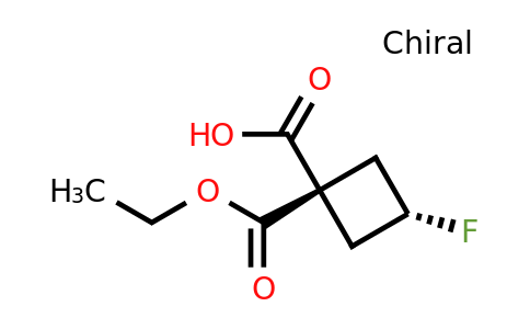 CAS 1416218-52-4 | trans-1-(ethoxycarbonyl)-3-fluorocyclobutane-1-carboxylic acid
