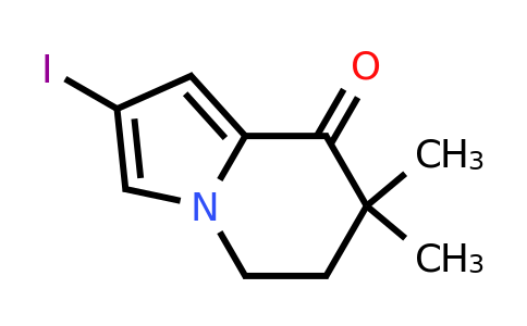 CAS 1416221-72-1 | 2-iodo-7,7-dimethyl-5,6-dihydroindolizin-8-one