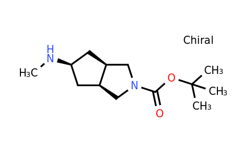 CAS 1416329-44-6 | tert-butyl rel-(3aR,5r,6aS)-5-(methylamino)-3,3a,4,5,6,6a-hexahydro-1H-cyclopenta[c]pyrrole-2-carboxylate
