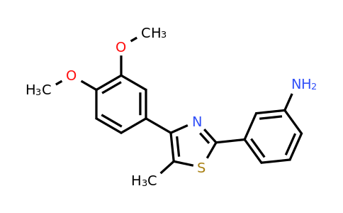 CAS 1416338-63-0 | 3-(4-(3,4-Dimethoxyphenyl)-5-methylthiazol-2-yl)aniline