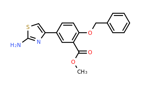CAS 1416341-70-2 | Methyl 5-(2-aminothiazol-4-yl)-2-(benzyloxy)benzoate