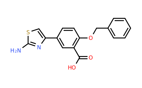 CAS 1416344-29-0 | 5-(2-Aminothiazol-4-yl)-2-(benzyloxy)benzoic acid