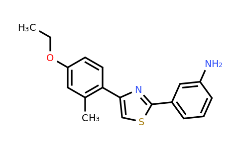 CAS 1416344-70-1 | 3-(4-(4-Ethoxy-2-methylphenyl)thiazol-2-yl)aniline