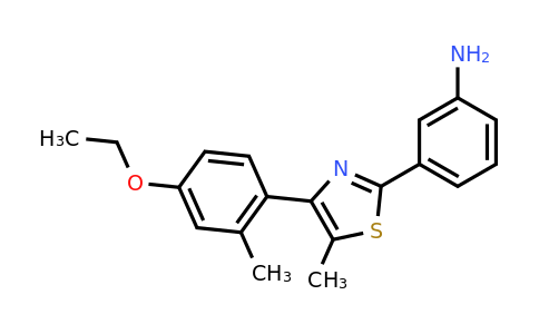 CAS 1416347-08-4 | 3-(4-(4-Ethoxy-2-methylphenyl)-5-methylthiazol-2-yl)aniline