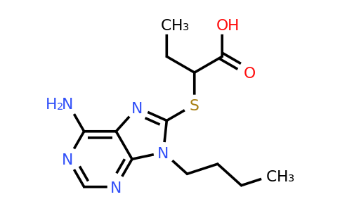 CAS 1416347-33-5 | 2-((6-Amino-9-butyl-9H-purin-8-yl)thio)butanoic acid