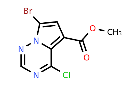 CAS 1416438-04-4 | methyl 7-bromo-4-chloropyrrolo[2,1-f][1,2,4]triazine-5-carboxylate